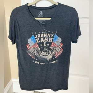 johnny cash band tee